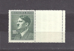 Bohemia & Moravia 1942 MNH ** Mi 107 Zf Sc 80 Hitler. Coupon Right. - Unused Stamps