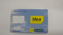 India-idea G.s.m Card-(32b)-()-()-(jaipur)-g.s.m Card Used+1 Card Prepiad Free - Indien