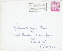 1962 - Belgique Pour La France - Obl "ATTENTION AUX PASSAGES A NIVEAU" - Tp Roi Baudouin 1er (n° 1067) - Werbestempel