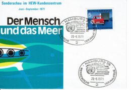 1971 - HAMBOURG - Obl. Spéciale "SONDERSCHAU DERMENSCH UND DAS MEER" (Spectacle L'homme Et La Mer) - Franking Machines (EMA)