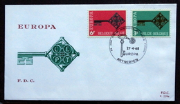 Belgium  1968 EUROPA / CEPT    Minr.1511-12    ( Lot 6598 ) - 1961-1970