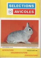 SELECTIONS AVICOLES AVICULTURE COLOMBICULTURE CUNICULTURE  JUILLET-AOUT 1989  N° 281 - Animaux