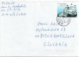 Portugal Cover With Train Stamp - Covers & Documents