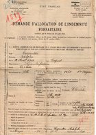 VP13.576 - MILITARIA - LILLE 1942 - Demande D'Allocation ..... 2ème Classe Adolphe CARPENTIER - Documenti