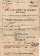 VP13.576 - MILITARIA - LILLE 1942 - Demande D'Allocation ..... 2ème Classe Adolphe CARPENTIER - Documenten