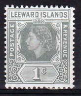 Leeward Islands 1954 Queen Elizabeth One Cent Single Definitive Stamp. - Leeward  Islands