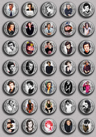 35 X Harry Styles Music Fan ART BADGE BUTTON PIN SET 5 (1inch/25mm Diameter) - Musique