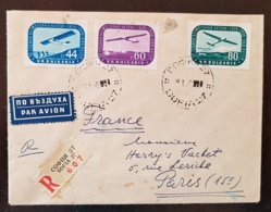 BULGARIE, ULM, Vol A Voile, Ultra Leger Motorisé. Lettre Ayant Circulé Sofia Pour Paris 1956 - Sonstige (Luft)