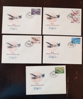 RUSSIE, ULM, Vol A Voile, Ultra Leger Motorisé, Sur 5 FDC, 5 Premier Jour Emis En 1983 - Other (Air)