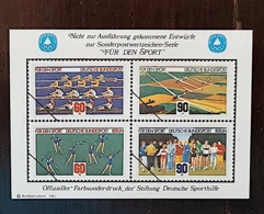 ALLEMAGNE, ULM, Vol A Voile, Marche, Gymnastique, Aviron. Bloc Commemoratif 1981 ** MNH - Autres (Air)