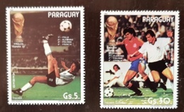 PARAGUAY Football. ESPANA 82. 2 Valeurs FISCHER, GORDILLO. ** MNH. - 1982 – Spain