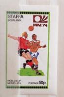 ECOSSE STAFFA Football. Munich 74. 1 Feuillet ** MNH. NON DENTELE, IMPERFORATE - 1974 – Alemania Occidental