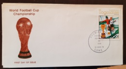 TOGO Football. ESPANA 82. Yvert N°927 NON DENTELE (imperf) Sur 1 Enveloppe 1er Jour FDC Cachet LOME - 1982 – Spain