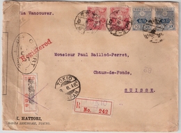 1916, Registered Cover In War-time,stamps With  Perfin! , #a1541 - Cartas & Documentos