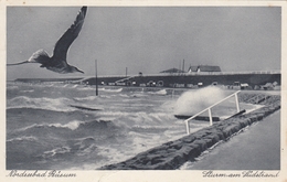 Nordseebad Busum - Sturm Am Sudstrand 1938 - Buesum