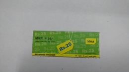 India-idea-talking-card-(34)-(mrp25)-(5040553100)-(jaipur)-()-card Used+1 Card Prepiad Free - Indien