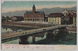 Solothurn - Postgebäude Und Aarebrücke - Other & Unclassified