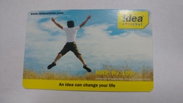 India-idea-full Talktime-card-(35d)-(rs.199)-(6112758980827)-(jaipur)-()-card Used+1 Card Prepiad Free - India