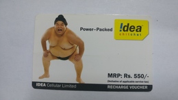 India-idea-full Talktime-card-(35h)-(rs.550)-(459313884668709)-(new Delhi)-()-card Used+1 Card Prepiad Free - Inde