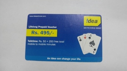 India-idea-sample Card-(36e)-(rs.495)-()-sample Card+1 Card Prepiad Free - Inde