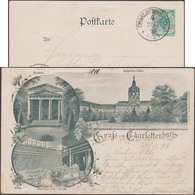 Allemagne 1898. Entier Timbré Sur Commande. Charlottenburg : Mausolée Vu De L'extérieur Et De L'intérieur, Château Royal - Châteaux