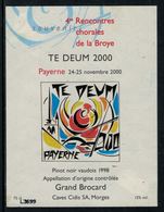 Rare // Etiquette De Vin // Musiques // Pinot Noir, Rencontres Chorales De La Broye 2000 - Musica