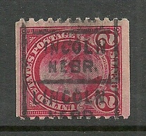 USA Hand-stamped Pre-cancel LINCOLN Nebr. Washington 2 C. - Precancels