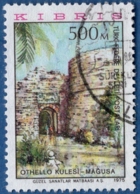 Cyprus Turkish 1975 500 M Othello Tower, Famagusta, 1 Value Cancelled, High Value Of Series - Used Stamps