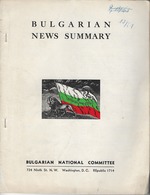 BULGARIAN NEWS SUMMARY, WASHINGTON, D.C. 1951 - Europa