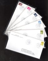 ✅ " MARIANNE DE LUQUET " Sur 6 Enveloppes 1er Jour De 2003 De La Collection CACHETS PREMIER JOUR N° YT 3570 à 75 - 1997-2004 Marianne Du 14 Juillet