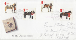 Enveloppe  FDC  1er  Jour   GRANDE  BRETAGNE    50éme   Anniversaire  De  La   British  Horse  Society     1997 - 1991-00 Ediciones Decimales