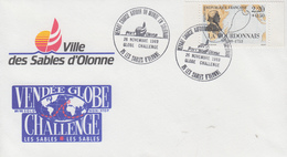 Enveloppe  FRANCE    Départ   Du   VENDEE  GLOBE  CHALLENGE     LES  SABLES  D' OLONNE     1989 - Voile