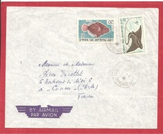 Y&T N°296+299 DJIBOUTI    Vers FRANCE  1959 - Lettres & Documents