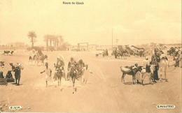 EGYPTE - ROUTE DE GIZEH - CARTE VIERGE - Gizeh