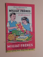 MILLIAT Frères ( +/- 10,5 X 17,5 Cm. ) Buvard ( Voir Photo ) ! - M