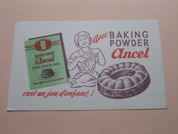 ANCEL Baking Powder ( +/- 12 X 20 Cm. ) Buvard ( Voir Photo ) ! - A