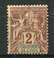 Inde Ob N° 2 - 2c Lilas - Brun S. Azuré - Autres & Non Classés