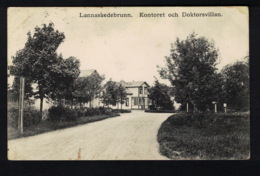 DE1734 SWEDEN  LANNASKEDEBRUNN KONTORET OCH DOKTORSVILLAN   POSTCARD - Sweden