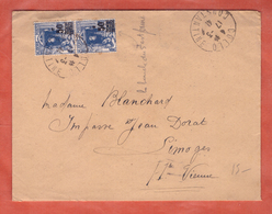 ALGERIE LETTRE DE 1941 DE COLLO POUR LIMOGES FRANCE - Storia Postale