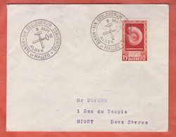 ALGERIE FDC GEOLOGIE AMONITE 1952 ALGER - FDC