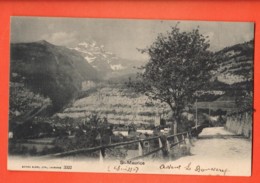 TRG-02 St-Maurice Et Vue Originale Des Dents Du Midi.  Burgy 3322 - Saint-Maurice