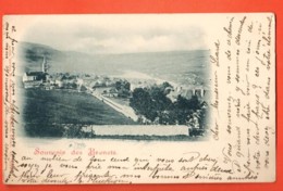 TRG-09  Souvenir Des Brenets.  Cachets Locle à Besançon, Chaux-de-Fonds 1903 Vers Paris. Précurseur - Le Locle