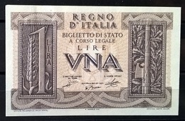 1939 - 1 LIRA FIOR DI STAMPA - Italië – 1 Lira