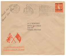 Morocco. British Post. Tangiers. First And Last Day Cover. 1957. - Postämter In Marokko/Tanger (...-1958)
