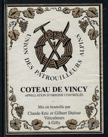 Rare // Etiquette De Vin // Montagne // Coteau De Vincy, Union Des Patrouilleurs Alpins - Montagnes