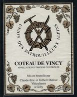 Rare // Etiquette De Vin // Montagne // Coteau De Vincy, Union Des Patrouilleurs Alpins - Montañas