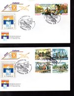 " CHRISTOPHE COLOMB " Sur 2 Enveloppes 1er Jour De 1992 D'Italie. Parfait état. FDC - Christopher Columbus