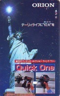 Telecarte JAPON (855) Statue De La Liberte * New York USA * PHONECARD JAPAN * STATUE OF LIBERTY * - Paysages