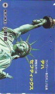 Telecarte JAPON (856) Statue De La Liberte * New York USA * PHONECARD JAPAN * STATUE OF LIBERTY * - Paysages