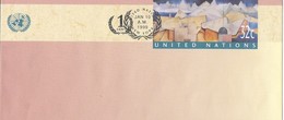 Onu, United Nations, Nations Unies,new York, Entier Postal 1999 , Env Fdc, Cripticandina Bolivie, 240x106 - Briefe U. Dokumente